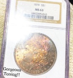 1879 Morgan Silver Dollar NGC - MS63