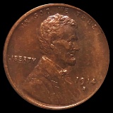 1914-S Lincoln Wheat Penny ABOUT UNCIRCULATED
