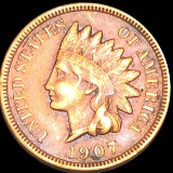 1907 Indian Head Penny LIGHTLY CIRCULATED