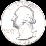 1945-S Washington Silver Quarter UNCIRCULATED