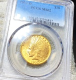 1910-D $10 Gold Eagle PCGS - MS62