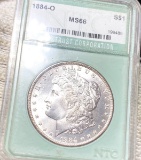 1884-O Morgan Silver Dollar NTC - MS66