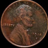 1914-S Lincoln Wheat Penny NICELY CIRCULATED