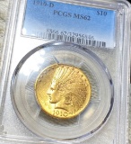 1910-D $10 Gold Eagle PCGS - MS62