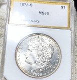 1878-S Morgan Silver Dollar PCI - MS65