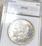 1883-O Morgan Silver Dollar NGS - MS66