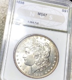 1898 Morgan Silver Dollar NGS - MS67