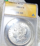 1882-O Morgan Silver Dollar ANACS - MS60