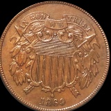 1869 Two Cent Piece CLOSELY UNCIRCULATED