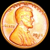 1924-S Lincoln Wheat Penny ABOUT UNCIRCULATED