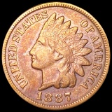 1887 Indian Head Penny ABOUT UNCIRCULATED