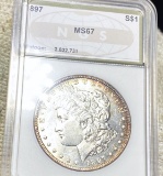 1897 Morgan Silver Dollar NGS - MS67