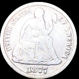 1877-CC Seated Liberty Dime NICELY CIRCULATED