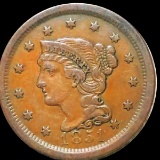 1851 Braided Hair Large Cent ABOUT UNCIRCULATED