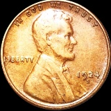 1924-S Lincoln Wheat Penny ABOUT UNCIRCULATED