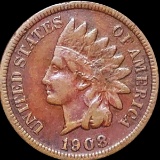 1908-S Indian Head Penny NICELY CIRCULATED