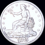1875-S Silver Trade Dollar ABOUT UNCIRCULATED