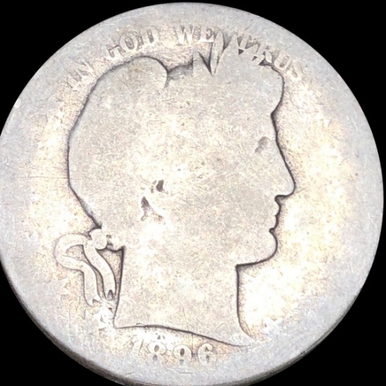 1896-S Barber Half Dollar NICELY CIRCULATED