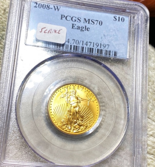 2008-W $10 Gold Eagle PCGS - MS70