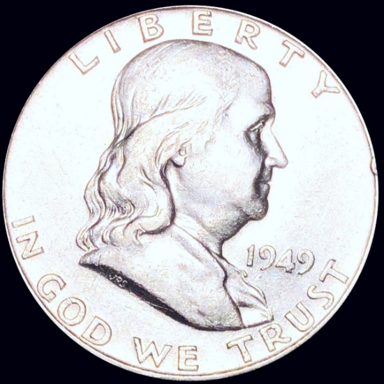 1949-D Franklin Half Dollar NEARLY UNCIRCULATED