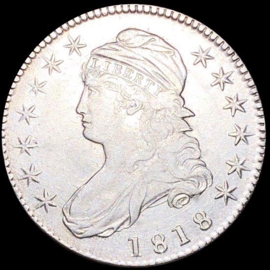 1818 Capped Bust Half Dollar LIGHTLY CIRCULATED