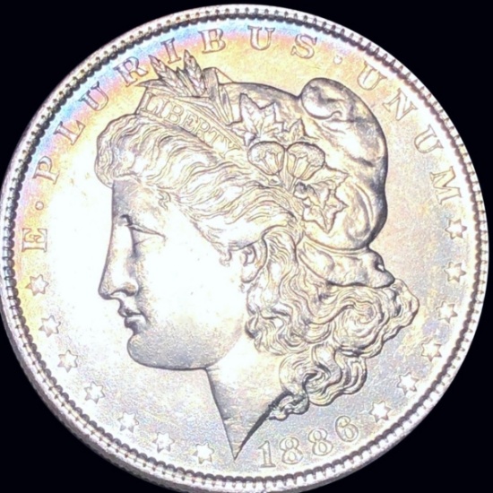 1886 Morgan Silver Dollar GEM BU