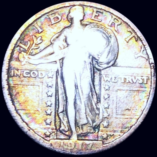 1917-S Standing Liberty Quarter NICELY CIRCULATED