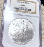 2006-W Silver Eagle NGC - MS69