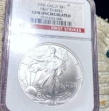 2006 Silver Eagle NGC - GEM UNCIRCULATED
