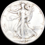1945-D Walking Half Dollar ABOUT UNCIRCULATED