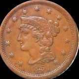 1851 Braided Hair Large Cent NEARLY UNCIRCULATED