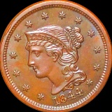 1844 Braided Hair Large Cent UNCIRCULATED