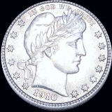 1910 Barber Silver Quarter UNCIRCULATED