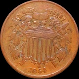 1864 Two Cent Piece LIGHTLY CIRCULATED