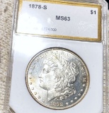 1878-S Morgan Silver Dollar PCI - MS63