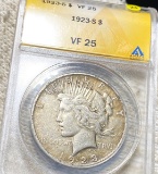 1923-S Silver Peace Dollar ANACS - VF25