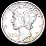 1939-S Mercury Silver Dime CLOSELY UNCIRCULATED