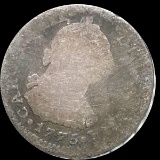 1775 2 Reales Silver Escudos NICELY CIRCULATED