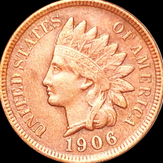 1906 Indian Head Penny ABOUT UNCIRCULATED