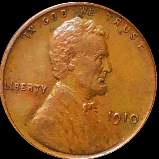 1910 Lincoln Wheat Penny NEARLY UNCIRCULATED