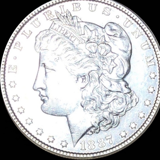 1887 Morgan Silver Dollar CLOSELY UNCIRCULATED