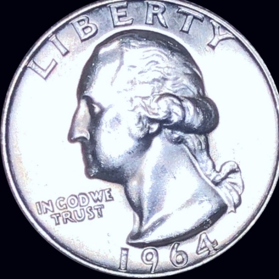 1964-D Washington Silver Quarter UNCIRCULATED