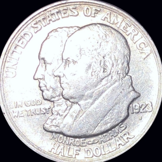 1923-S Monroe Half Dollar NEARLY UNCIRCULATED