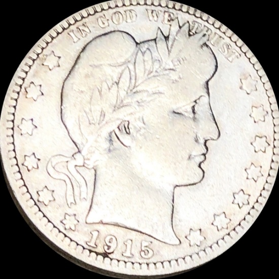 1915 Barber Silver Quarter NICELY CIRCULATED