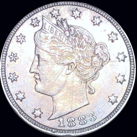 1883 Liberty Victory Nickel ABOUT UNCIRCULATED