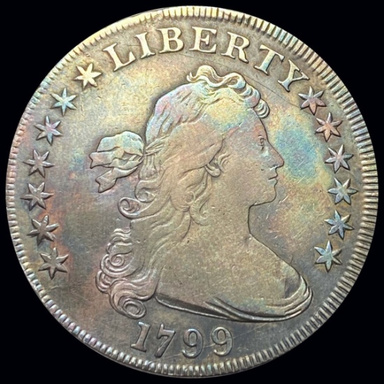 1799 Draped Bust Silver Dollar XF+