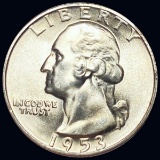 1953-S Washington Silver Quarter UNCIRCULATED