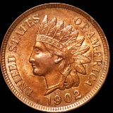 1902 Indian Head Penny CLOSELY UNCIRCULATED