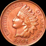 1897 Indian Head Penny CLOSELY UNCIRCULATED