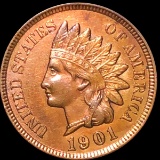 1901 Indian Head Penny CLOSELY UNCIRCULATED